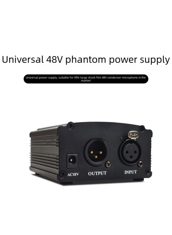 ميكروفون مكثف كبير الحجاب الحاجز مع طاقة شبحية 48 فولت مباشرة، ميكروفون طاقة 48 فولت - Image 2