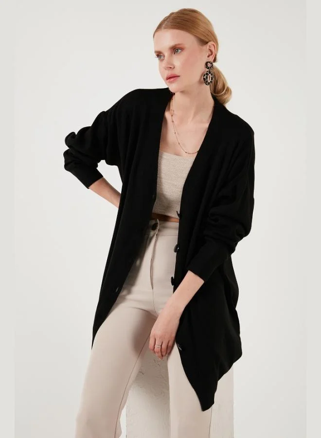 Lela Lela V-Neck Buttoned Knitwear Cardigan Women's CARDIGAN 4616031