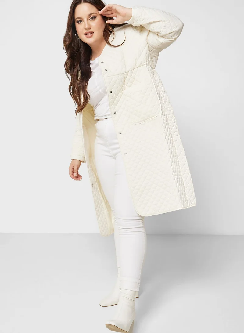 Ginger Plus Pocket Detail Quilted Jacket