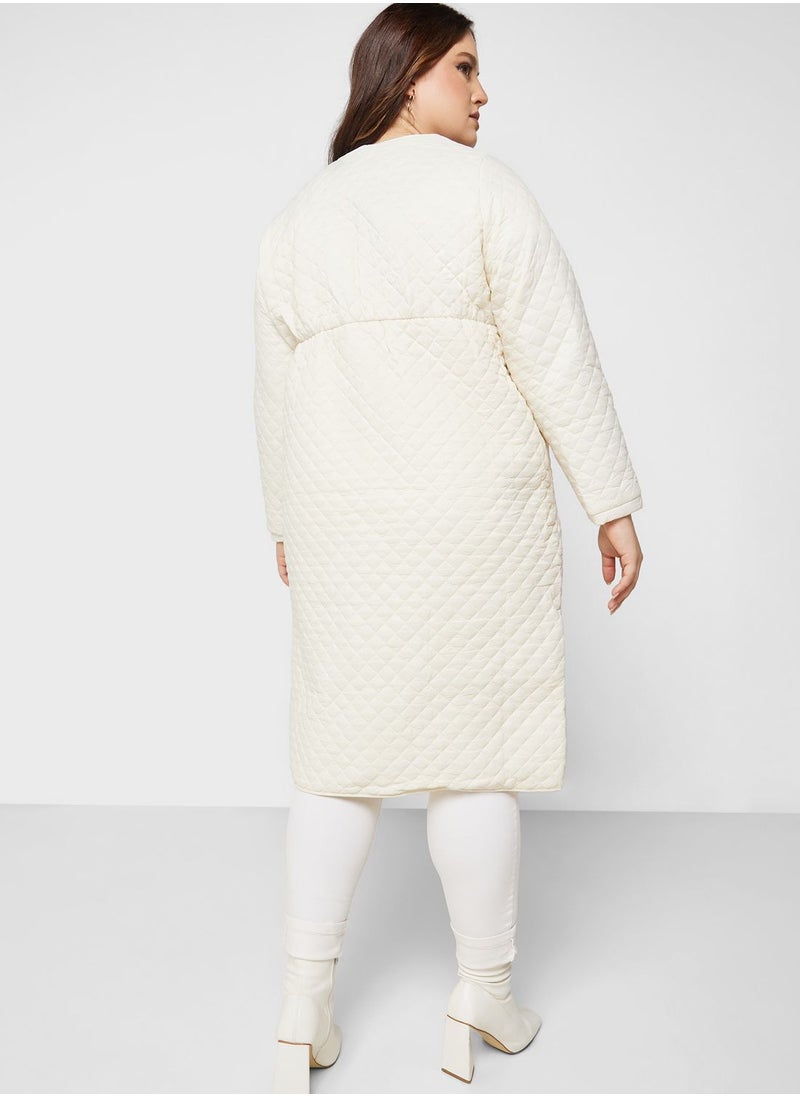 Ginger Plus - Pocket Detail Quilted Jacket - Image 1