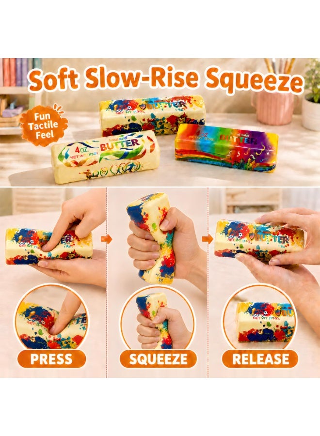Slow Rising Squishy Squeeze Toy, Rainbow Butter Stick Design, World Cup Soccer Match Themed Fidget Toy for Kids, Teens, Adults - Image 5