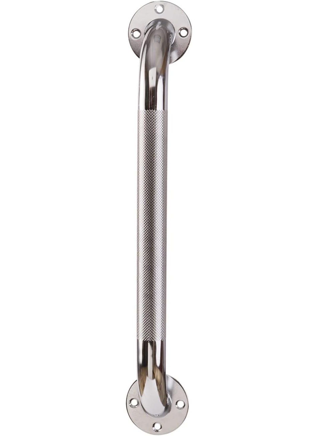 DMI DMI Textured Grab Bars Shower Toilet Tub Rail for Handicap  Elderly Perfect for Bathroom Safety RustResistant Steel Silver Chrome 24 FSA  HSA Eligible  - Image 1