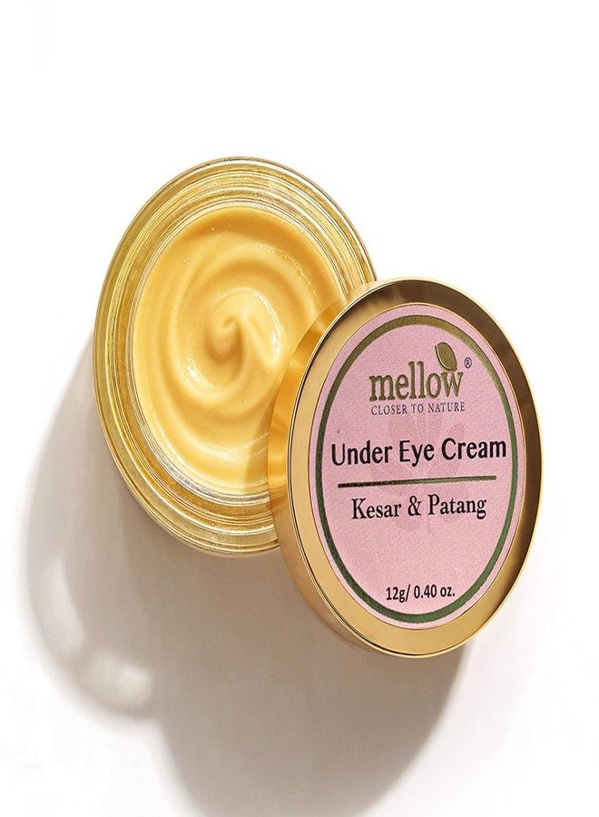 Mellow Under Eye Cream for Dark Circles & Puffiness (2 x 12gm) | Hydrating, Lightweight Daily Eye Care, for hollow eyes | Daily Eye Care for Smooth, Fresh-Looking Eyes, Fine Lines | Kesar & Patang | Ayurvedic Formula | Best for Men & Women | 94% Users Saw the result - Image 2