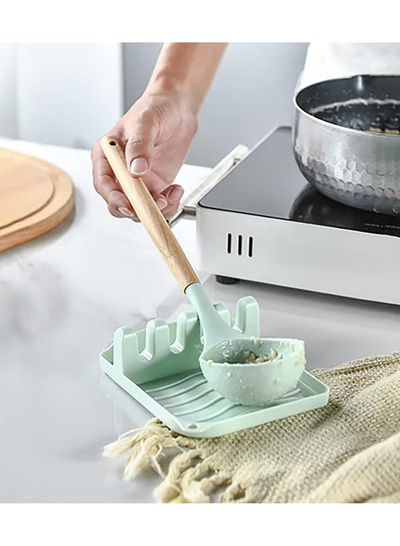 BT Kitchen Cooking Utensils Set, 12-piece Silicone Kitchen Utensils Set Non-stick Cookware set Is Heat-resistant, BPA-Free, Kitchen Tools set, spoon, spatula - Image 5