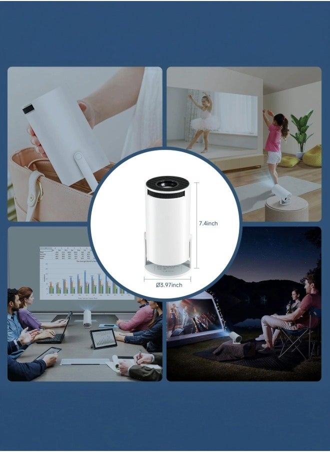 Generic - 4K Projector, Portable Android 11 Projector, 1080P FHD, WiFi 6, Bluetooth 5.0, 130-Inch Viewing, Pre-installed Netflix, Prime Video & More Apps - Image 1