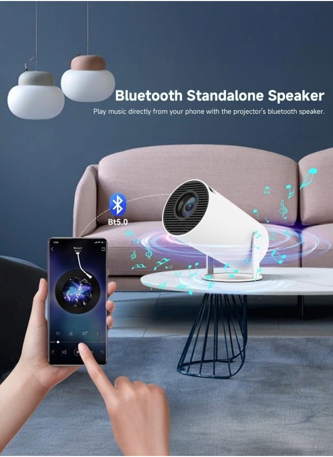 Generic - 4K Projector, Portable Android 11 Projector, 1080P FHD, WiFi 6, Bluetooth 5.0, 130-Inch Viewing, Pre-installed Netflix, Prime Video & More Apps - Image 1