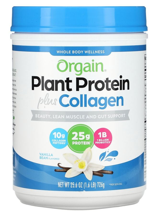 Plant Protein Plus Collagen Vanilla Bean 1.6 lb (726 g)