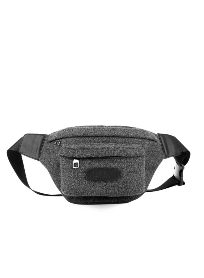 Waist Bag for Men and Women, Crossbody Bag with Adjustable Strap for Outdoor Use, Workouts, Travel, Running, Hiking, and Cycling (Gray) - Image 1