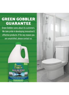 GREEN GOBBLER Ultimate Main Drain Opener | Drain cleaner Hair Clog Remover | Works On Main Lines, Sinks, Tubs, Toilets, Showers, Kitchen Sinks | 64 fl. oz.  - Image 3