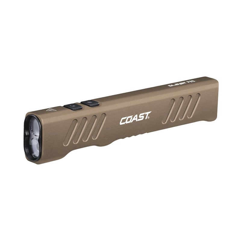 Coast Slayer 1150 Lumen USBC Rechargeable LED Flashlight with SpotFlood Memory Mode and Pocket Clip Dune - Image 2