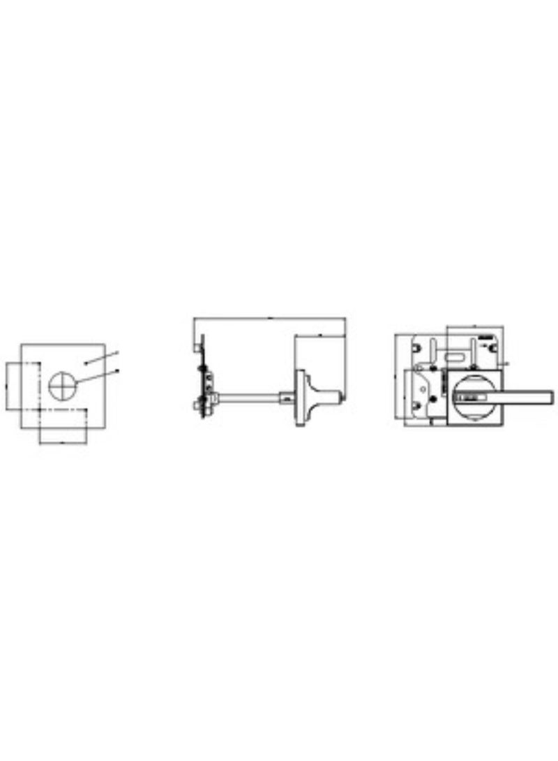 Siemens Door-Mounted Rotary Operator – Accessory for 3VJ13 (400A) & 3VJ14 (630A) Breakers - (Model - 3VJ9417-0HD11) - Image 2