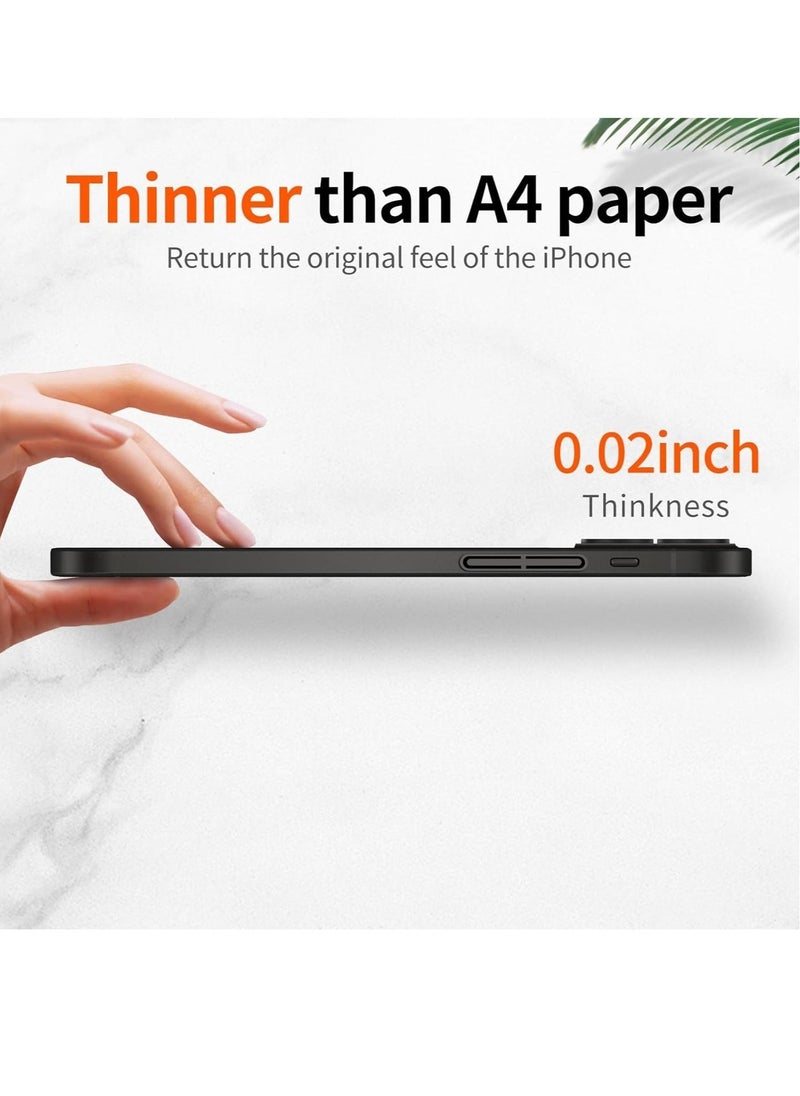 Raxoom iPhone 12 Pro Slim Case,Paper-Thin Matte Finish Skin Back Case [Anti-Fingerprints& Non Yellowing] Ultra Protective Cover - Image 2