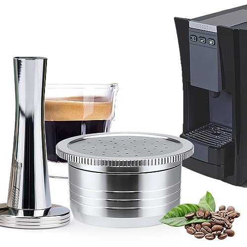 Sesama Reusable Coffee Capsules, Compatible with Essse Caffe S.12 St Machine - Refillable Stainless Steel Pods - Image 1