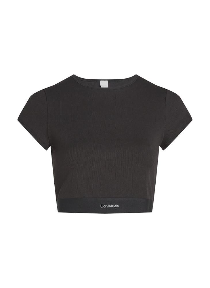 CALVIN KLEIN Logo Crop Loungewear Top  - Image 5