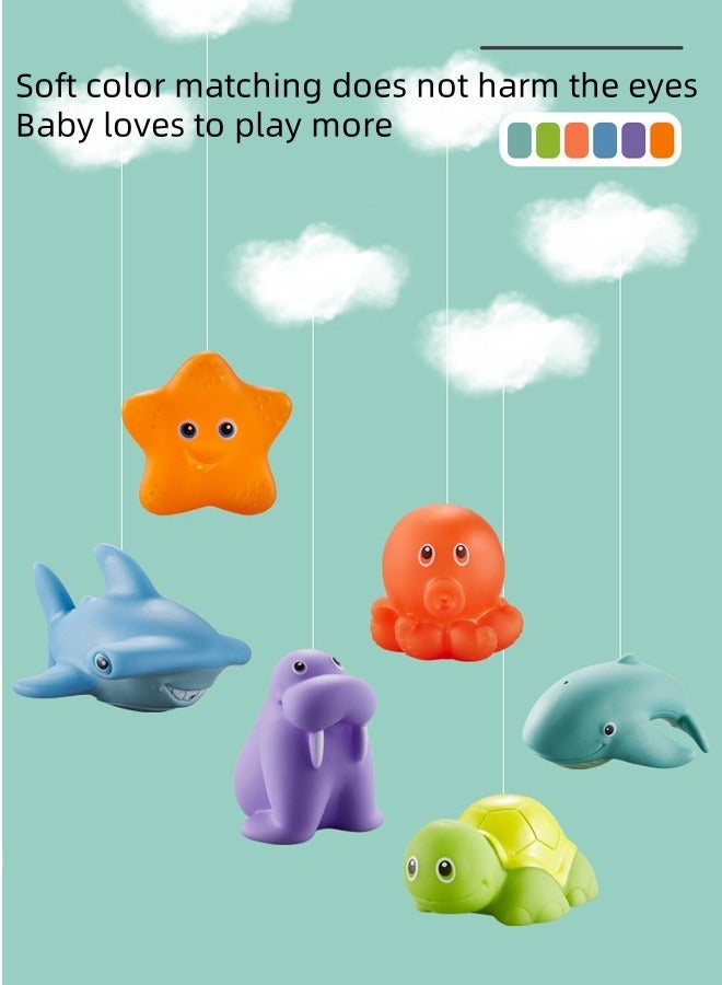 سماوي روك رذاذ المياه طفل حمام تغيير لون في المياه الدافئة ملونة دائمة لعبة - Image 3