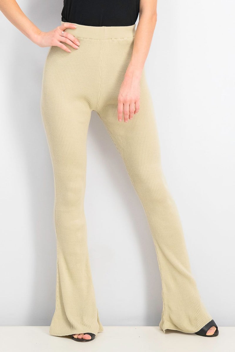 TOPSHOP Women Textured Frame Slim Fit Pants, Beige  - Image 1
