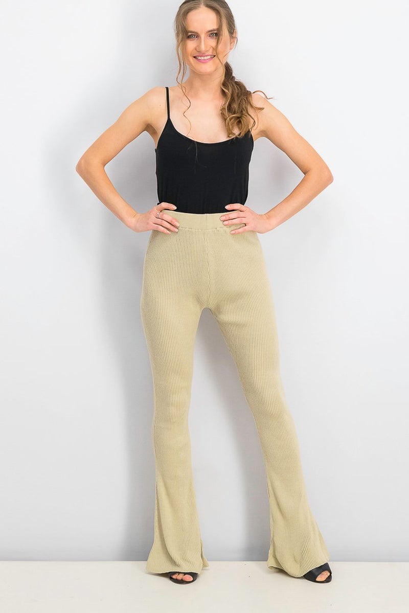 TOPSHOP Women Textured Frame Slim Fit Pants, Beige  - Image 4