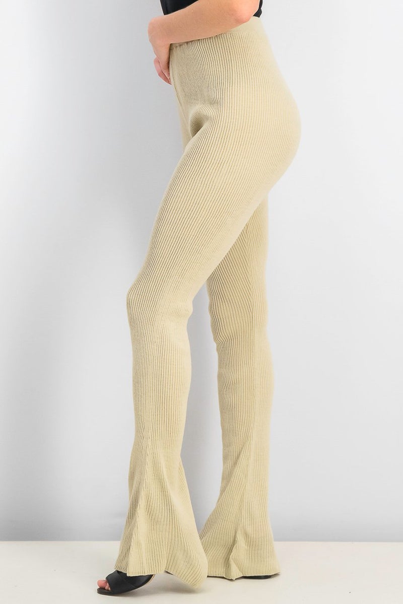 TOPSHOP Women Textured Frame Slim Fit Pants, Beige  - Image 2