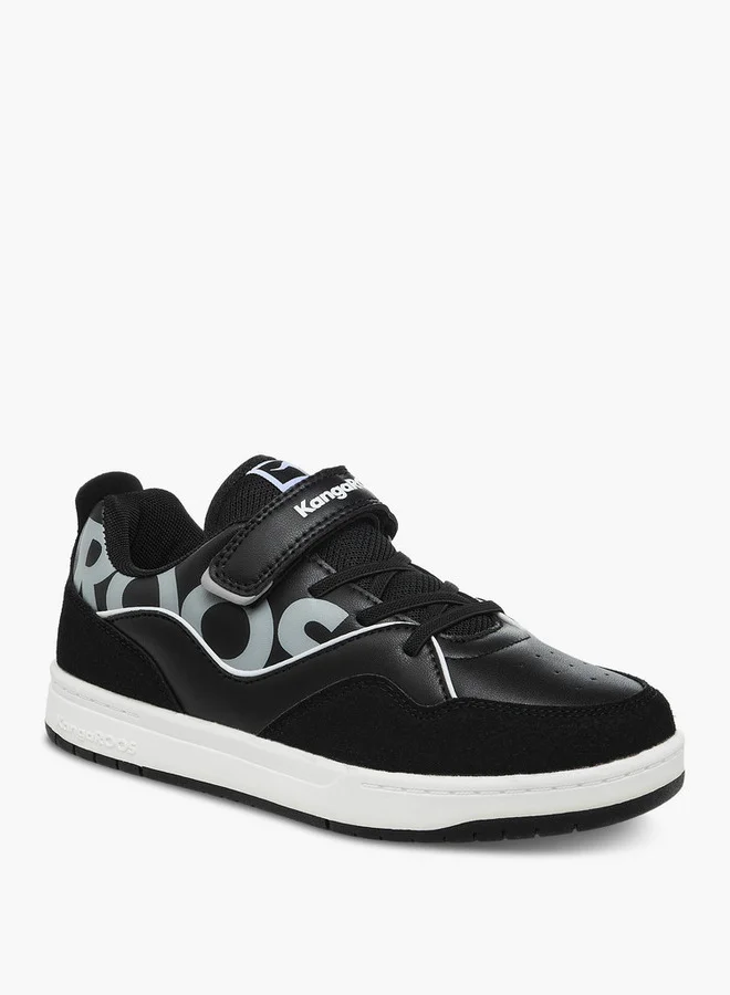 كانغاروس Women's Printed Sports Shoes with Hook and Loop Closure