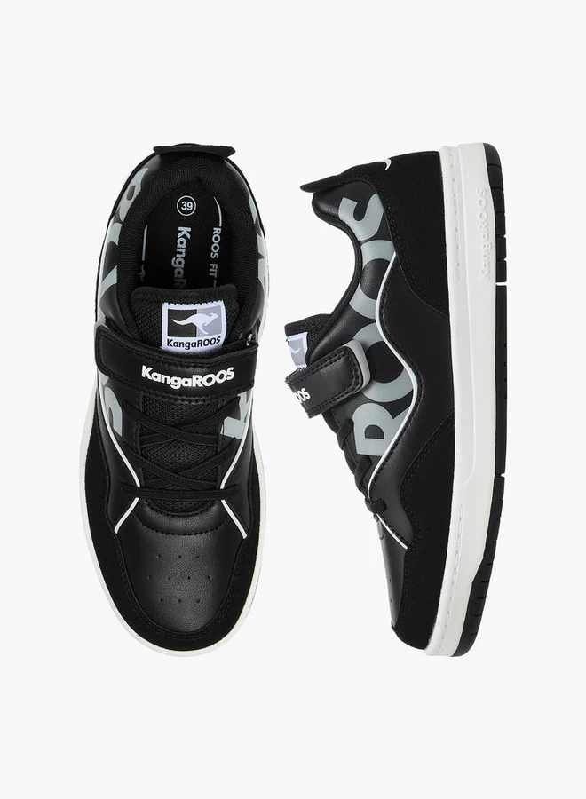كانغاروس Women's Printed Sports Shoes with Hook and Loop Closure