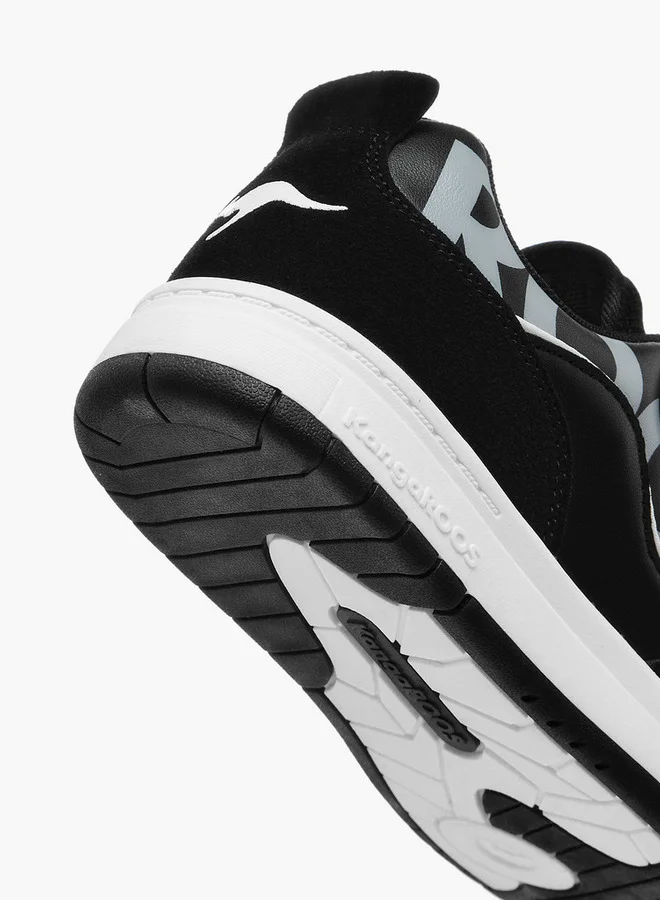 kangaROOS Women's Printed Sports Shoes with Hook and Loop Closure