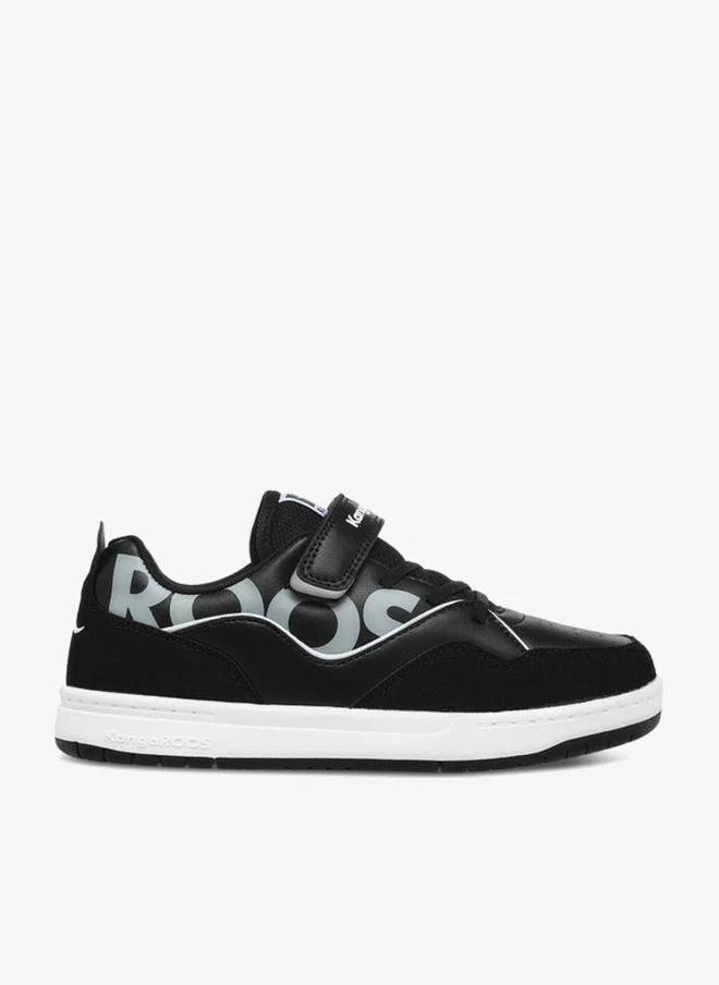 kangaROOS Women'S Logo Print Sneakers With Hook And Loop Closure