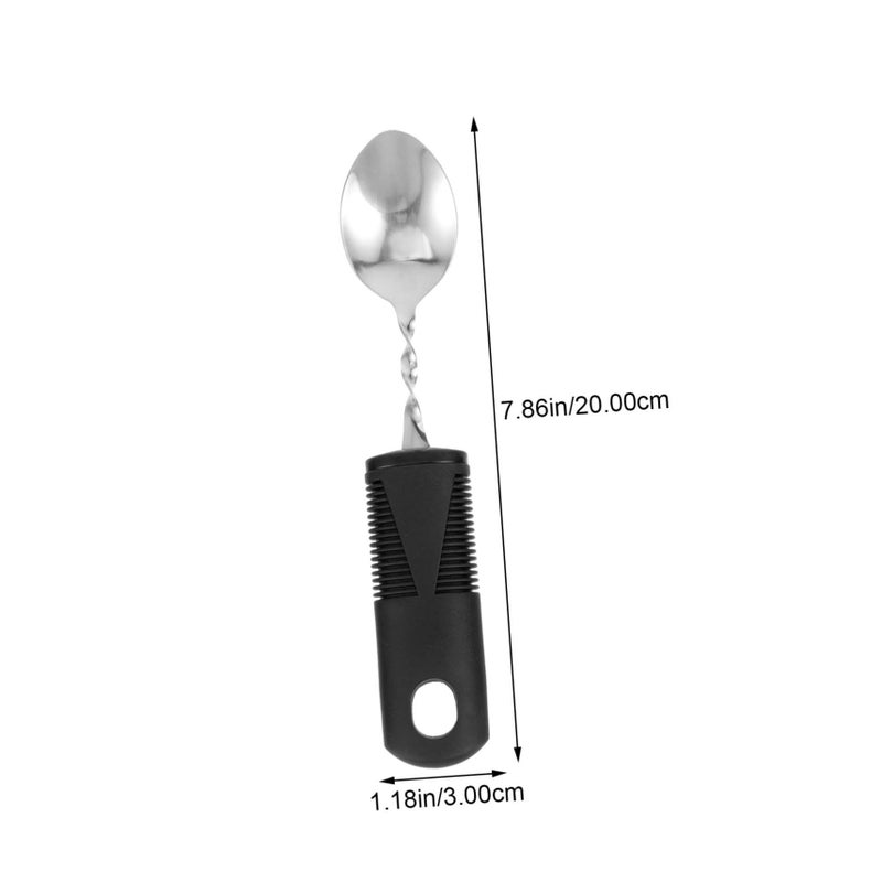 Zerodeko 4pcs Adaptive Utensils Bendable Fork And Spoon Set For Elderly Disabled Meal Assistance Portable Tableware For Convenient Use - Image 3