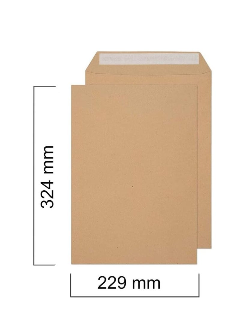 100 Piece A4 Envelope Brown - Image 2