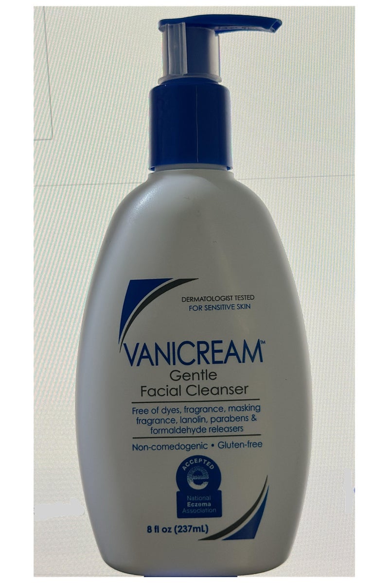 Vanicream Gentle Facial Cleanser For Sensitive Skin Fragrance Free 8 fl oz (237 ml) 