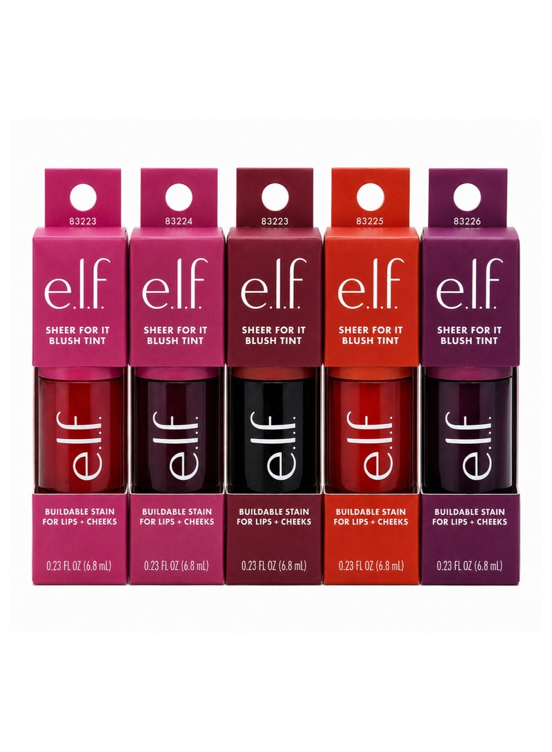 sheer for it blush tint buildable stain lips+cheeks  various shades