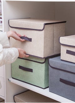 Generic Ramadan 4 Pack Foldable Storage Box Beige 36x23x24cm  - Image 3