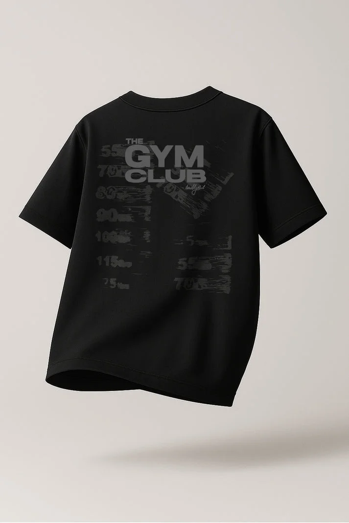 Terribly Real The Gym Club | Black T-Shirt