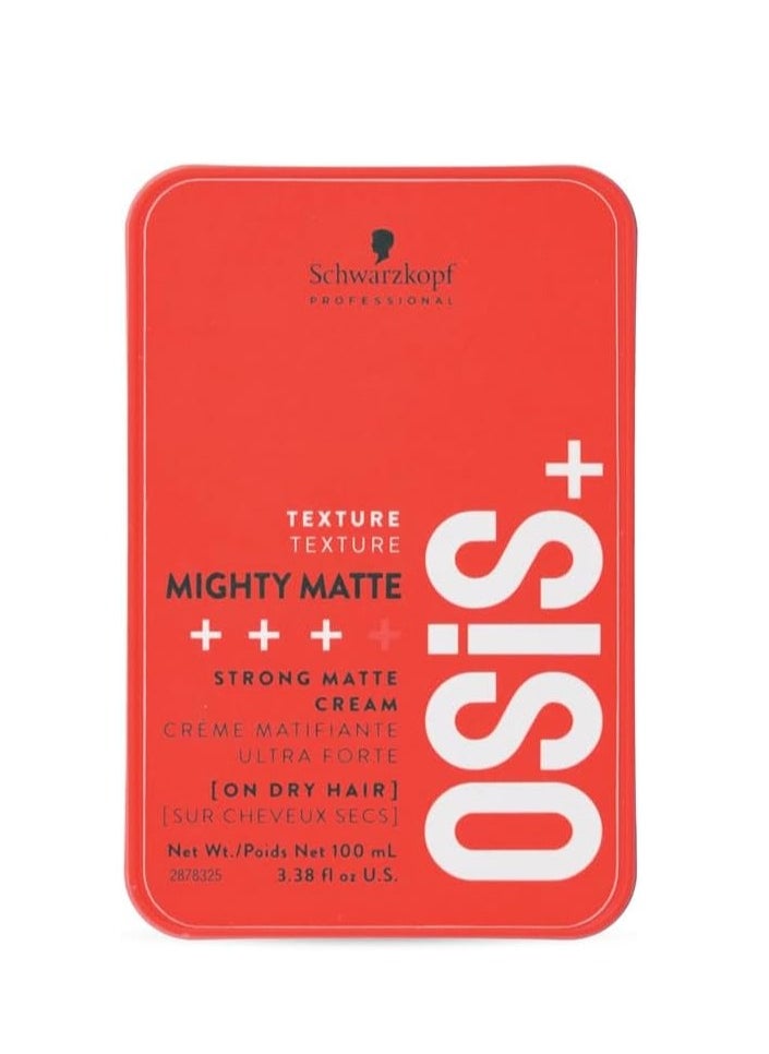 Schwarzkopf - OSIS+ mighty matte ultra strong matte cream 100ml - Image 1