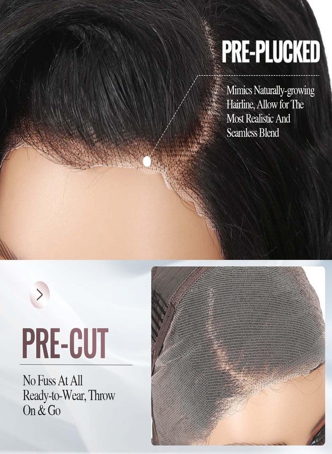 WIGER Curly Bob Wig Human Hair Pre Plucked Pre Cut Short Curly Lace Frontal Wigs Glueless 8 Inch HD Lace 13X4 Lace Front Human Wigs for Black Women - Image 3