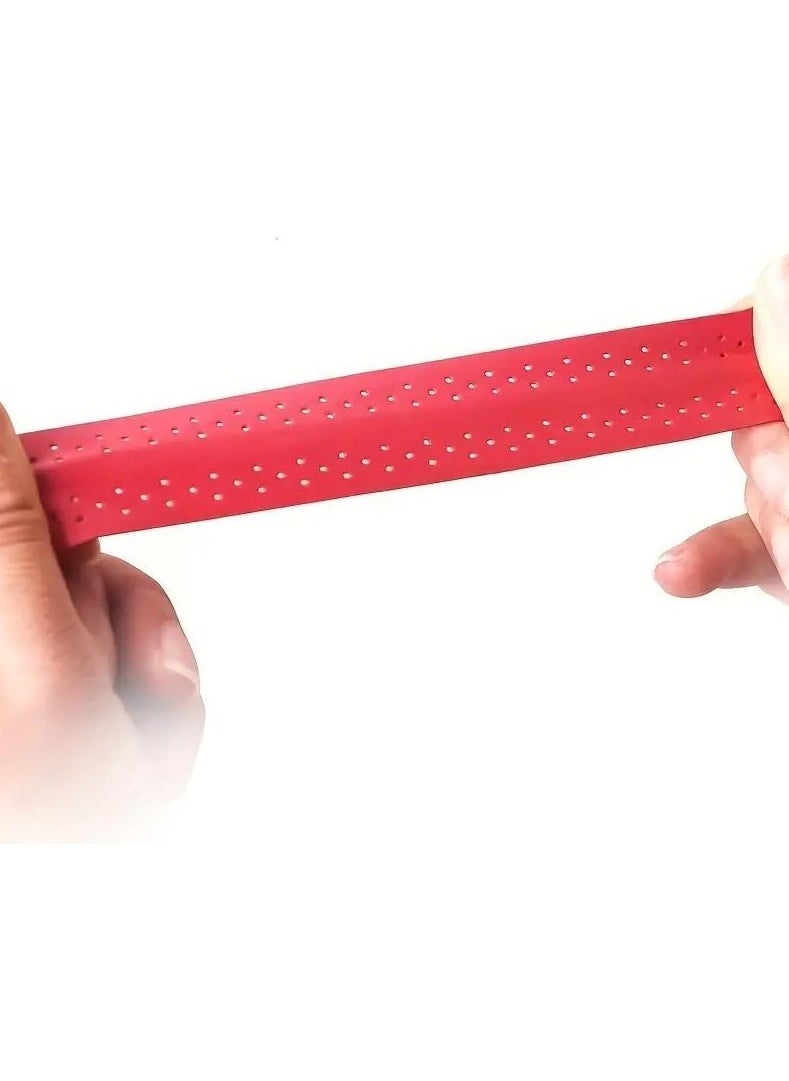 SportQ - Refresh Your Racket Strikes with New Anti-Slip Perforated Super Absorbent Tennis and Badminton Grip, PU, - Image 1
