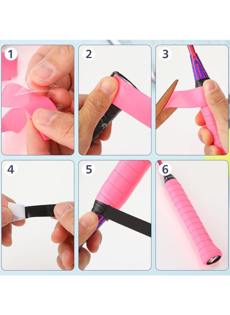 SportQ - Refresh Your Racket Strikes with New Anti-Slip Perforated Super Absorbent Tennis and Badminton Grip, PU, - Image 1