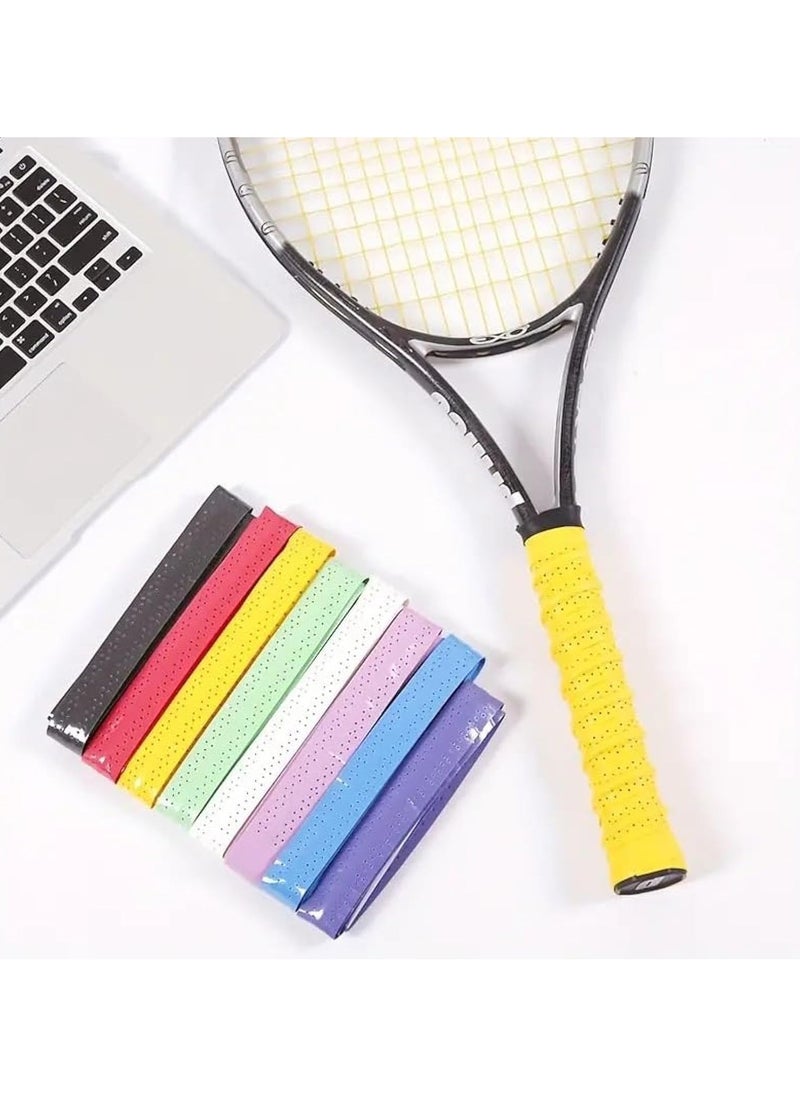SportQ - Refresh Your Racket Strikes with New Anti-Slip Perforated Super Absorbent Tennis and Badminton Grip, PU, - Image 1