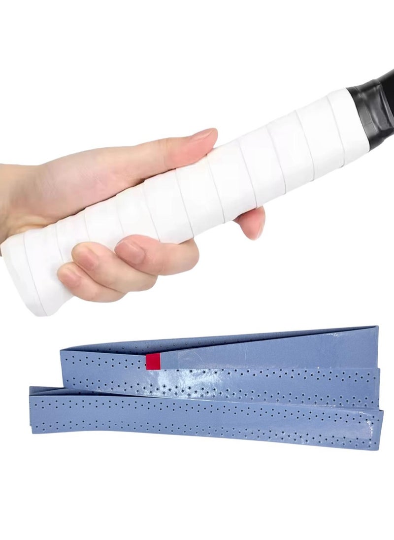 SportQ - Refresh Your Racket Strikes with New Anti-Slip Perforated Super Absorbent Tennis and Badminton Grip, PU, - Image 1
