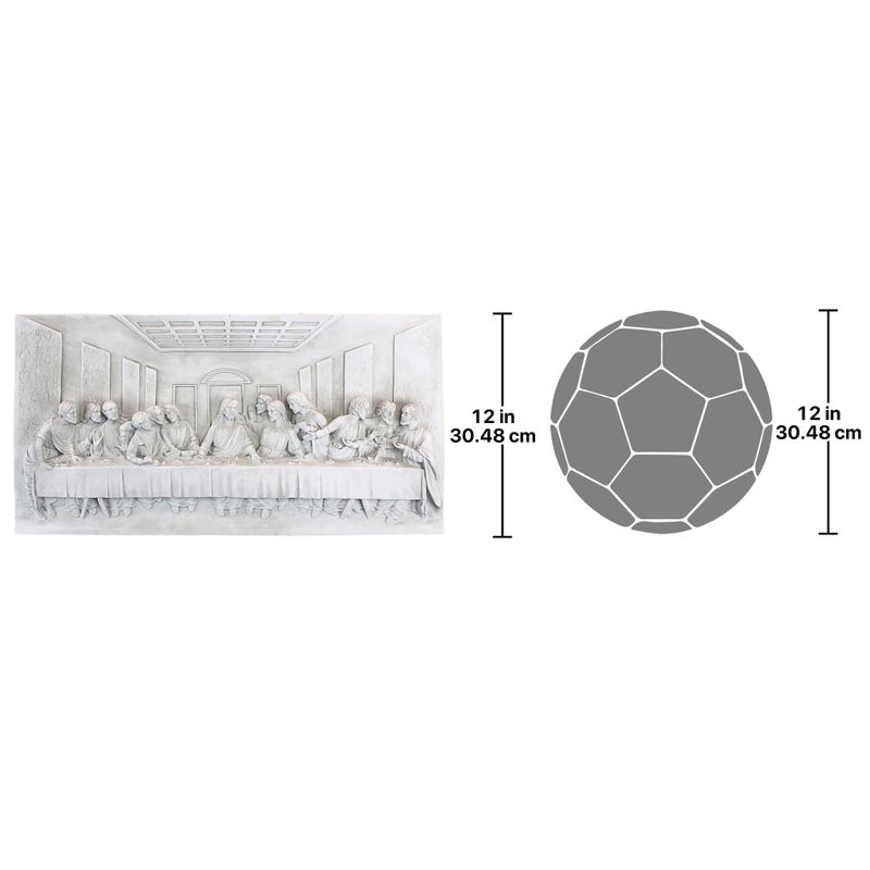 Design Toscano The Last Supper Religious Wall Plaque Sculpture, 23 Inch Wide, 12 Inch Tall, Cast Stone Resin, Antique Stone Finish - Image 5