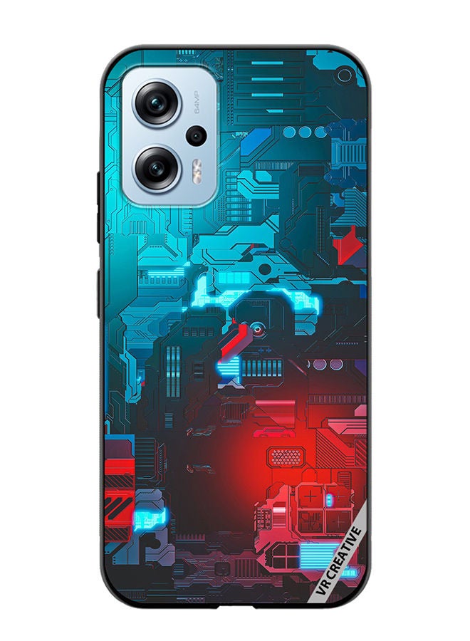 VR CREATIVE Protective Case Cover For Xiaomi Poco X4 GT Tech M7 Design  Multicolour - Image 1