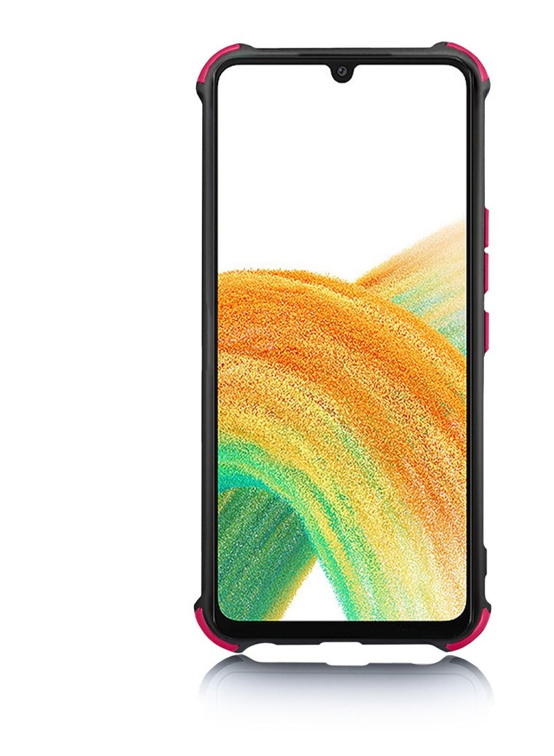Wtech TPU Soft Silicone Raised Bumper Corners Case Cover For Samsung Galaxy A33 5G Black - Image 4