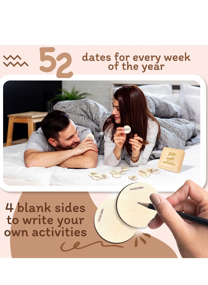 Generic 52 Couples Games Date Night Gifts - Fun Date Ideas Married Couple Gifts for Him and Her, Anniversary Wedding Gifts for Couples 2024, Date Night Games Activities  - Image 5