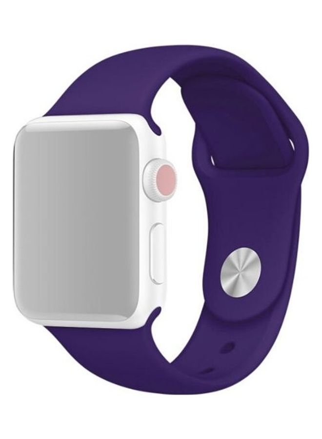 NIBEMINENT Replacement Watchband for Apple Watch Series 3/2/1 38mm Purple - Image 1