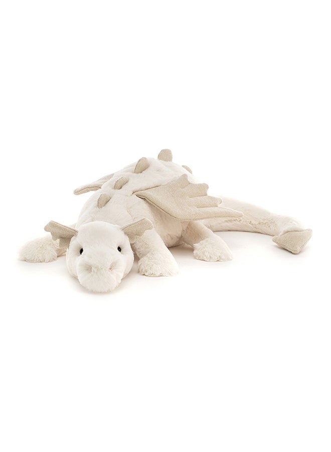 Jellycat لعبة دمية التنين الثلجي 12 سم – تنين أبيض ناعم محشو بأجنحة، دمية صغيرة قابلة للجمع للأطفال، مثالية كهدية - Image 2