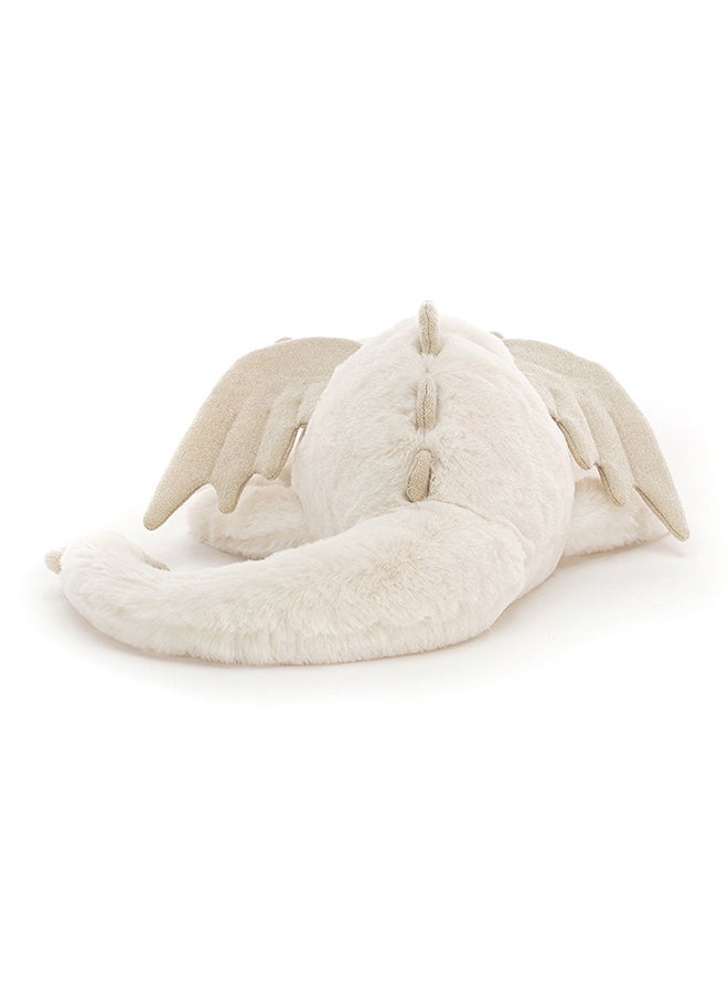Jellycat لعبة دمية التنين الثلجي 12 سم – تنين أبيض ناعم محشو بأجنحة، دمية صغيرة قابلة للجمع للأطفال، مثالية كهدية - Image 3