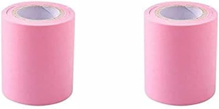 ملاحظات لاصقة وردية 2 حامل شريط لاصق كامل قابلة للتخصيص قطع سهل الكتابة حامل بلاستيكي للتعليقات المكتبية - Image 2