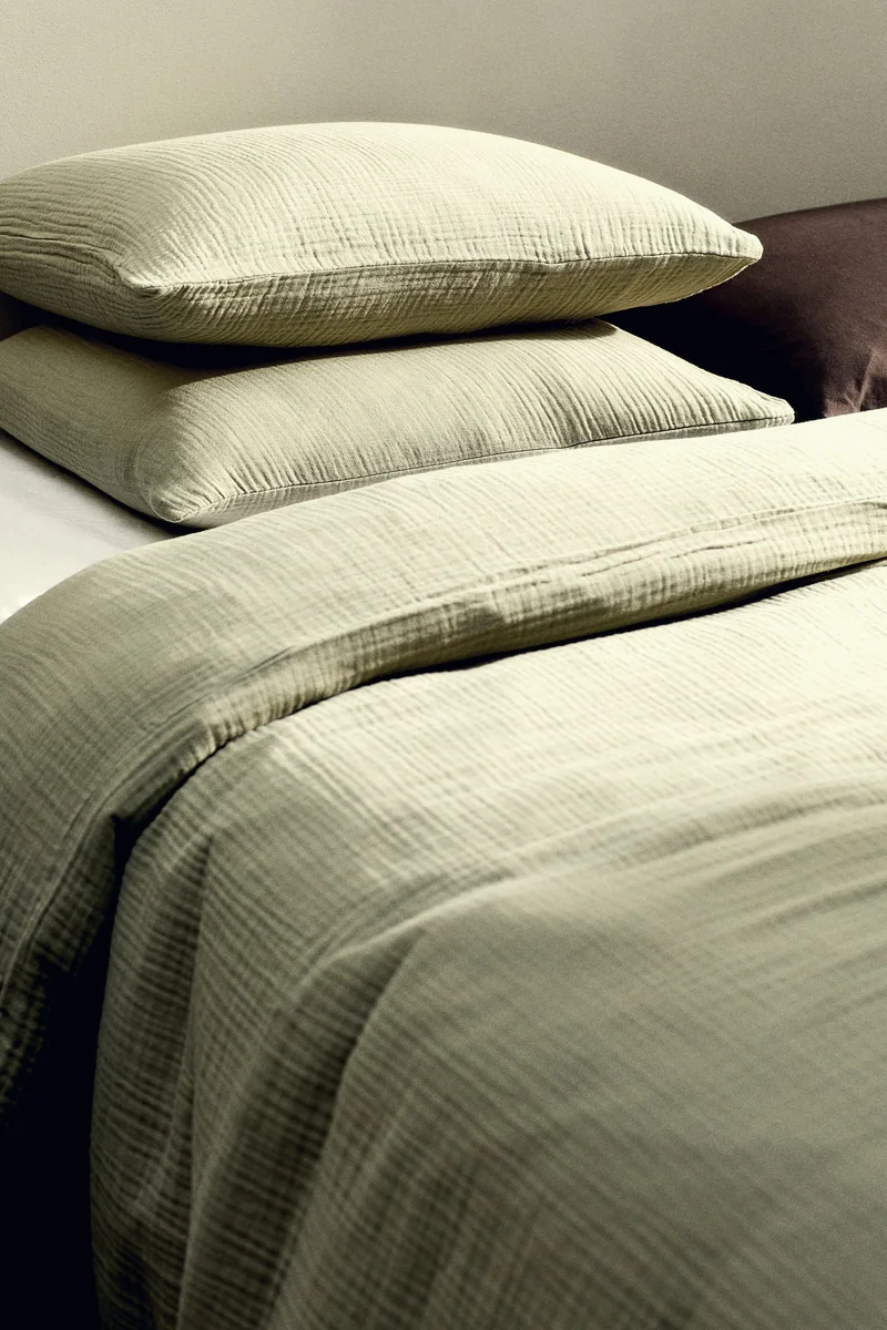 اتش اند ام طقم غطاء لحاف من القطن