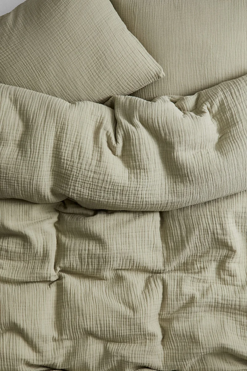 اتش اند ام طقم غطاء لحاف من القطن