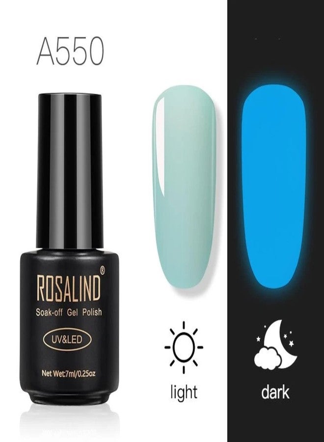 ROSALIND Gel Nail Polish UV LED Nail Polish Nail Manicure Long Lasting Nail Art Color Gel Need UV Lamp to Cure UV Gel Polish (7ml-A550) - Image 2