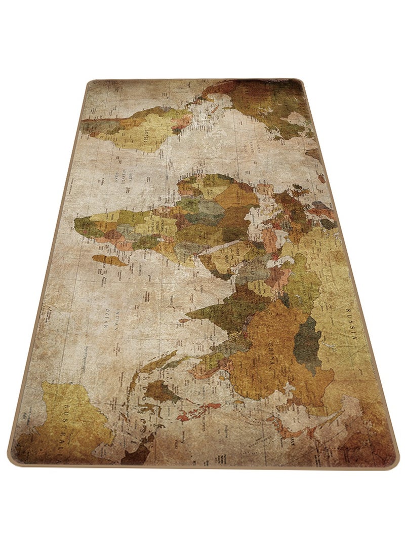 Large Mouse Pad Extended Gaming Mouse Pad 90x40cm Non-Slip Rubber Base World Map Mouse pad Office Desk Mat Desk Pad Smooth Surface for Precision Gaming & Work Beige